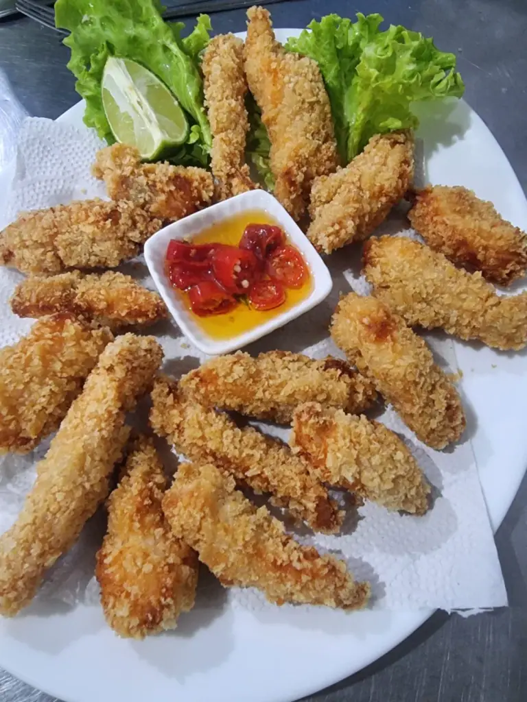 Tiras de Frango Crocantes